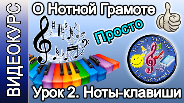 Нотная грамота. Ноты и клавиши