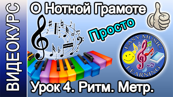 Нотная грамота. Ритм, метр, темп
